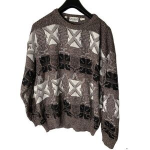 Vintage Oggie Mode Italy sweater crew neck pullover wool blend men's size XL 54
